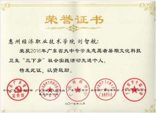 喜訊 我校藝術設計學院團總支服務隊榮獲2016年暑期“三下鄉”社會實踐活動證書